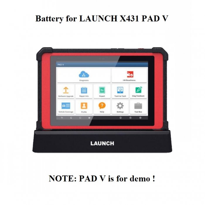 Battery Replacement for LAUNCH X431 PAD V X431 PAD5 Scan ToolLAUNCH